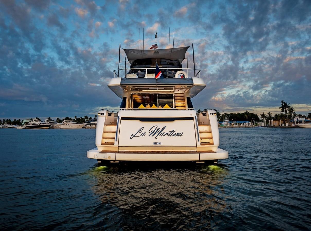 a boat in the water aboard LA MARTINA Yacht for Sale