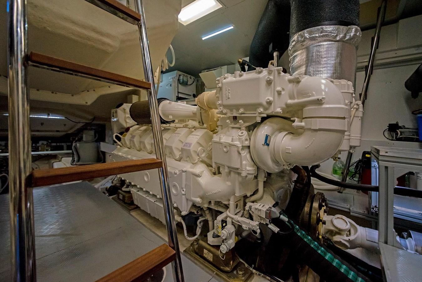 a large machine in a factory aboard LA MARTINA Yacht for Sale