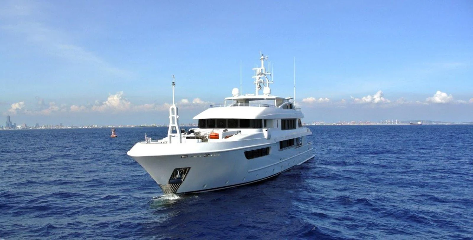 a boat on the water aboard EP150 Yacht for Sale