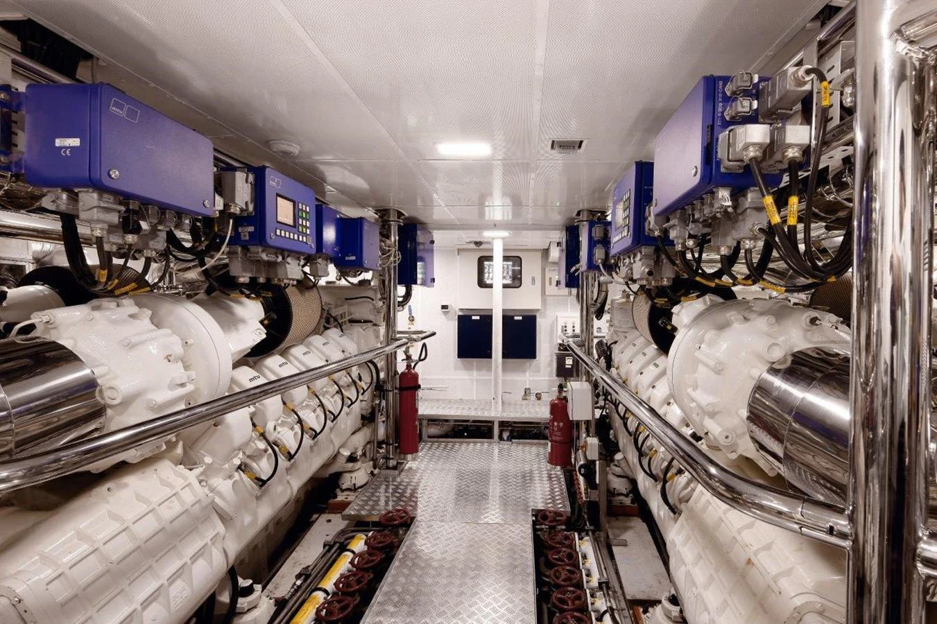 a room with machinery aboard EP150 Yacht for Sale
