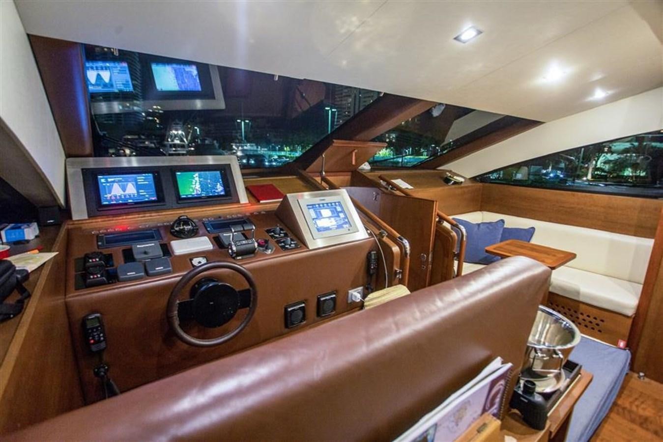 inside of a control room aboard BLUOCEAN Yacht for Sale