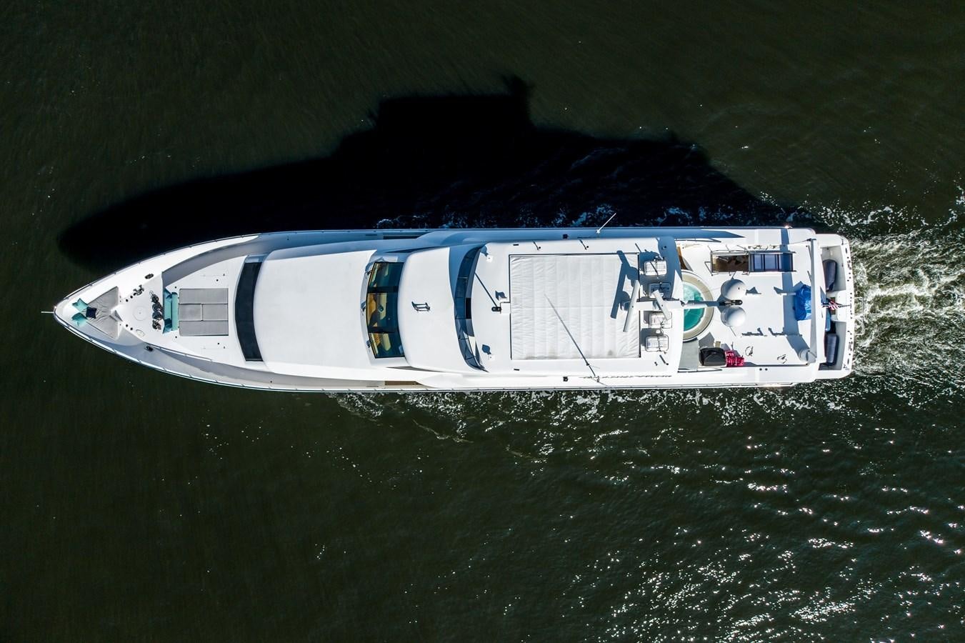 a boat with a logo on it aboard BRANDI WINE Yacht for Sale