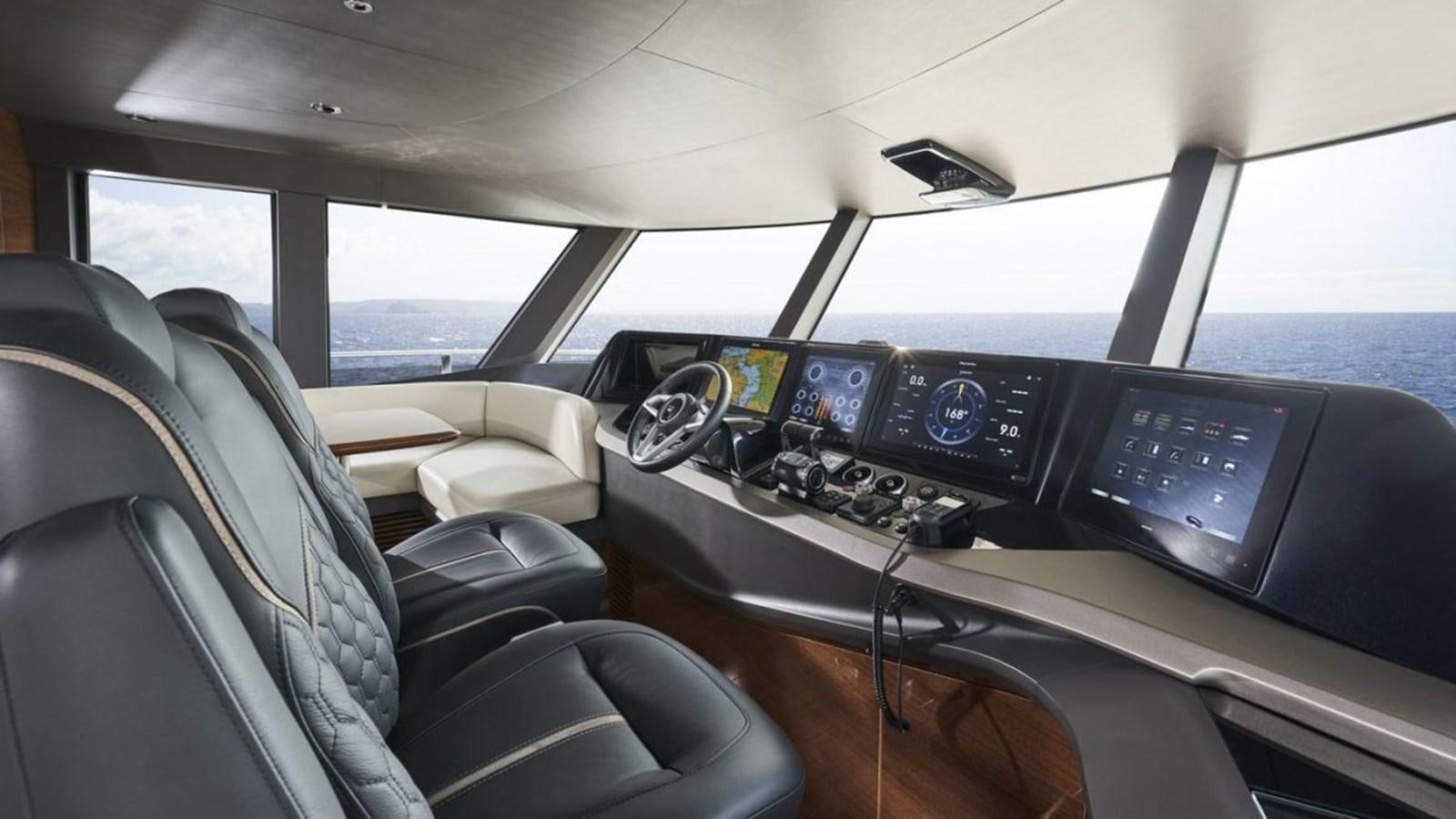 the inside of a car aboard PRINCESS X95/03 Yacht for Sale