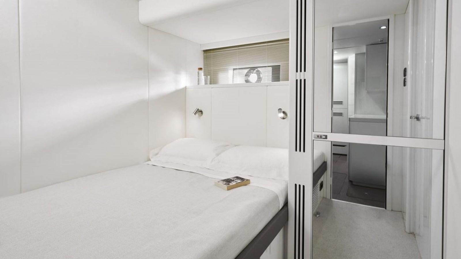 a bed in a room aboard PRINCESS X95/03 Yacht for Sale