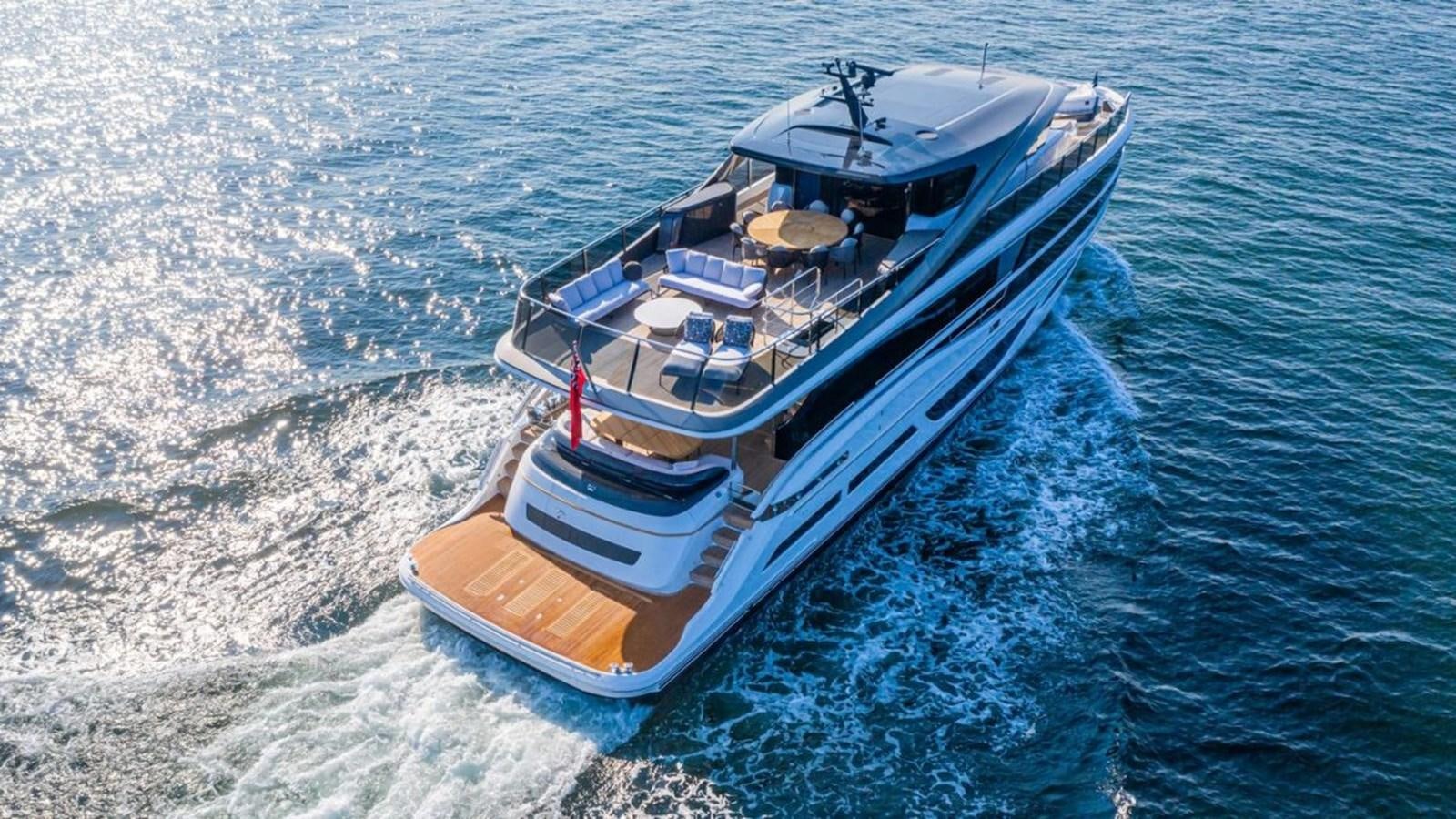a boat on the water aboard PRINCESS X95/03 Yacht for Sale