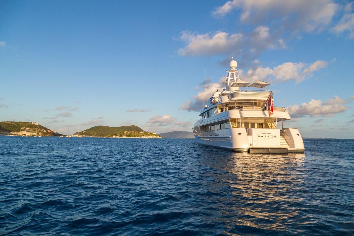 a boat in the water aboard ADVENTURE Yacht for Sale