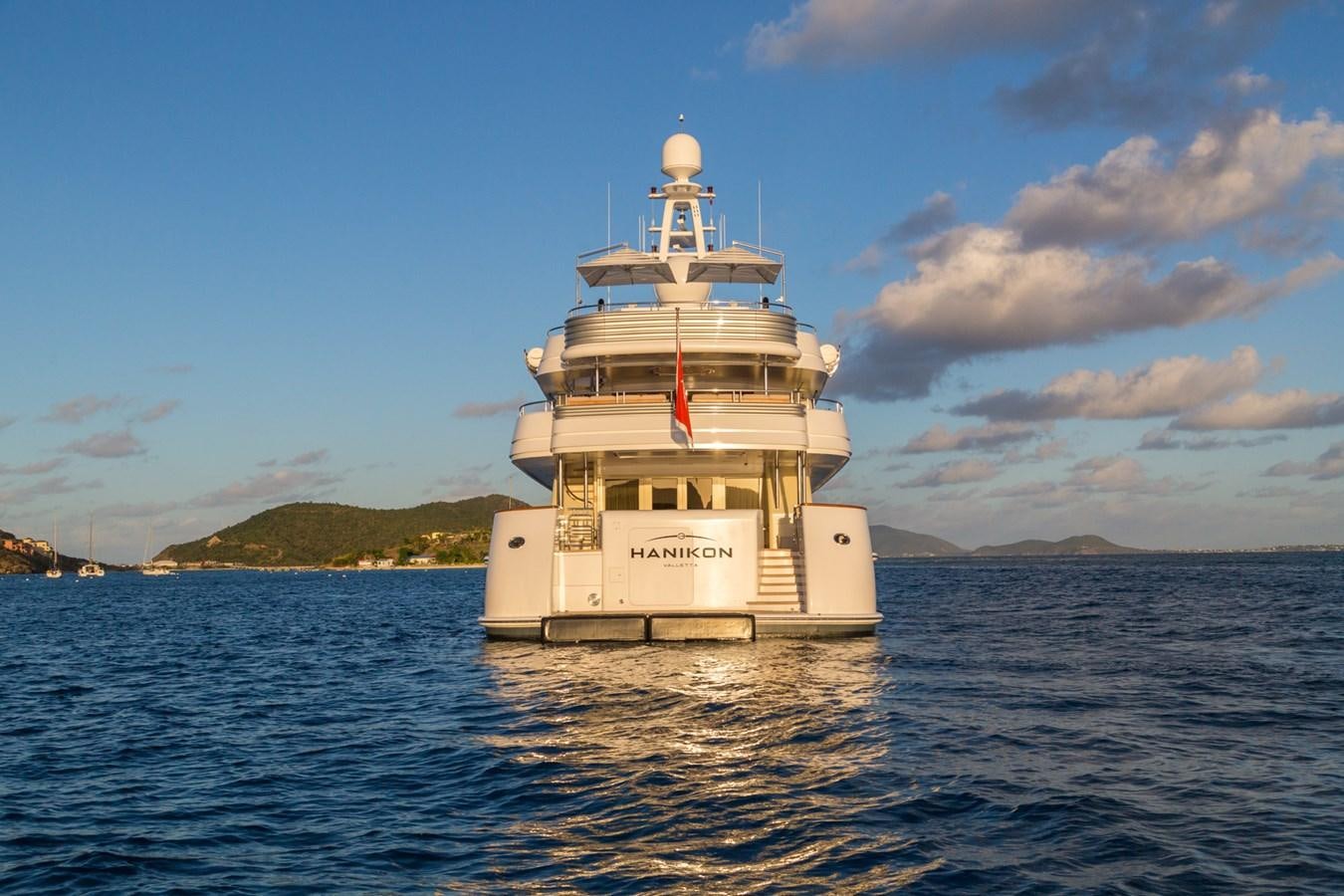a large white ship in the water aboard ADVENTURE Yacht for Sale