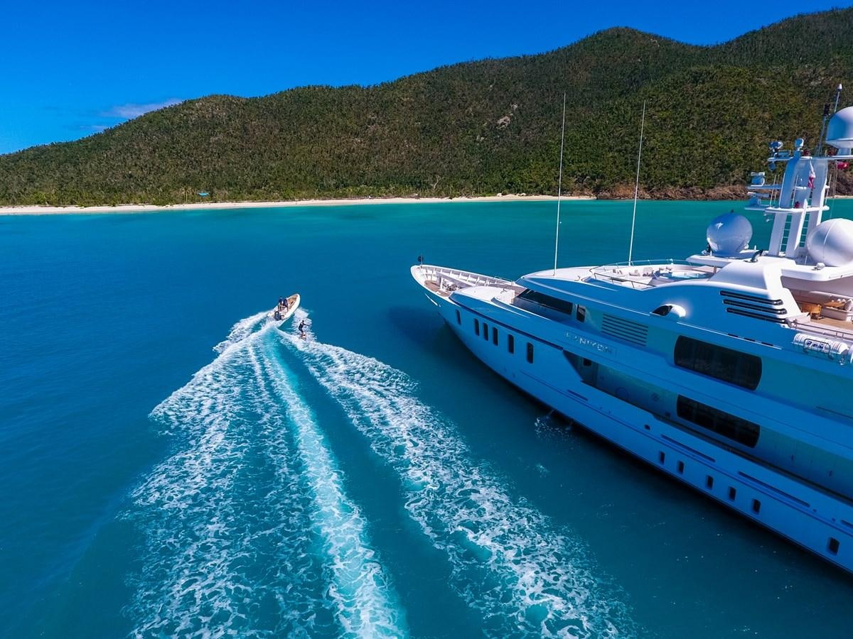 a boat on the water aboard ADVENTURE Yacht for Sale