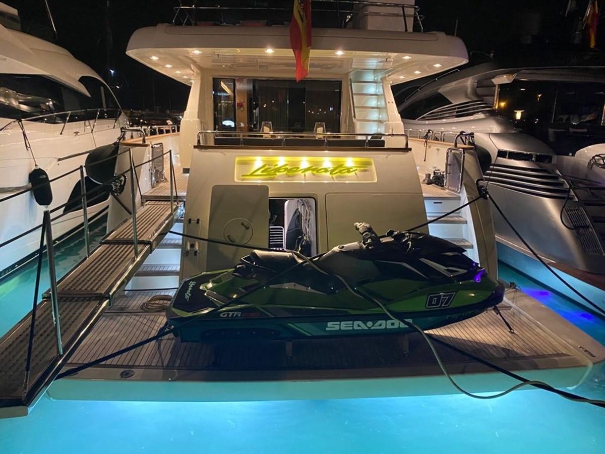 a model of a space ship aboard LIBERATA Yacht for Sale