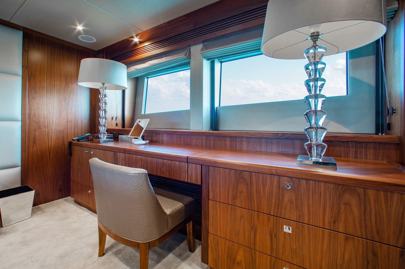 a room with a desk and a chair aboard MARIN Yacht for Sale