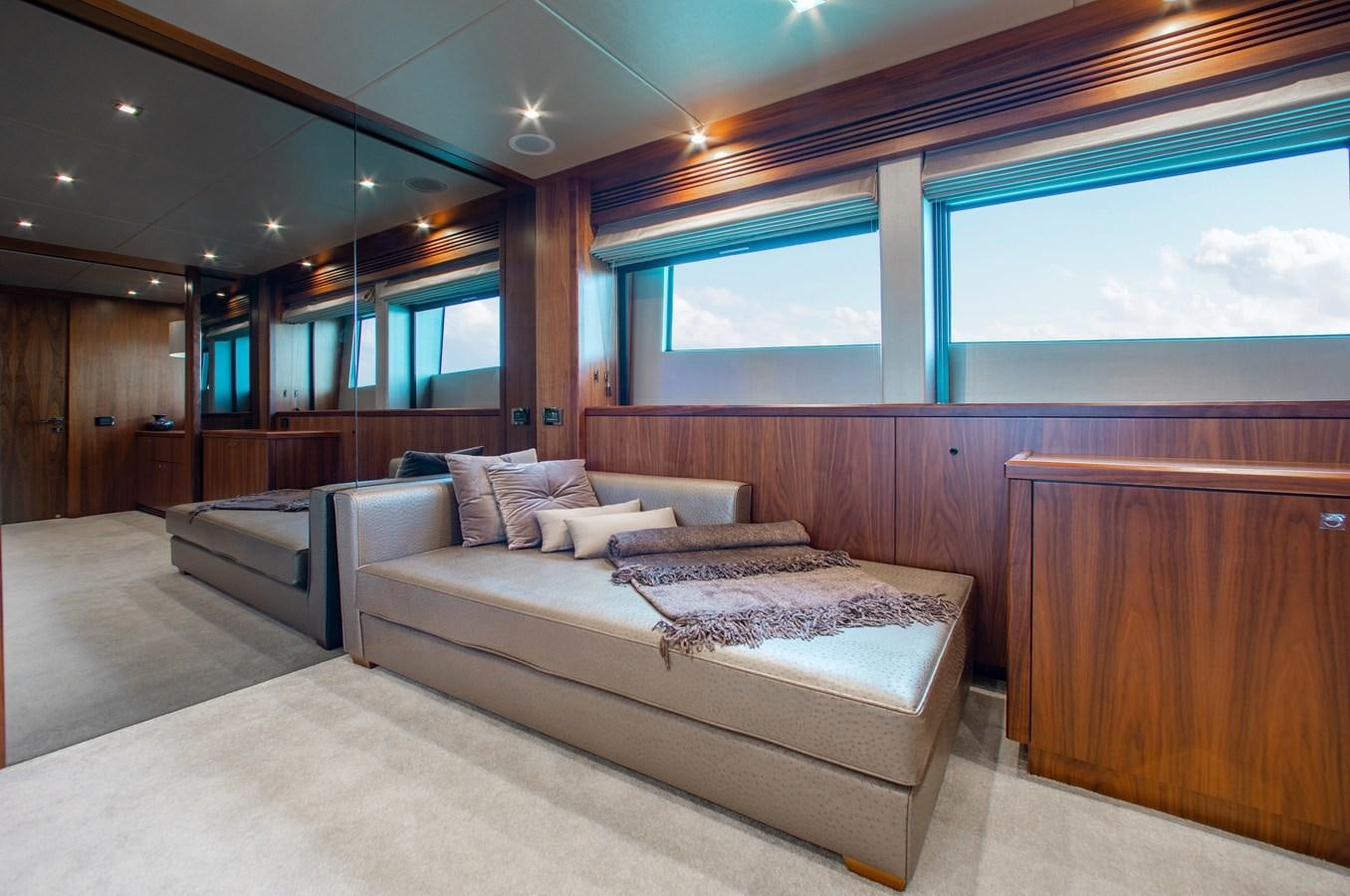 a bed in a room aboard MARIN Yacht for Sale
