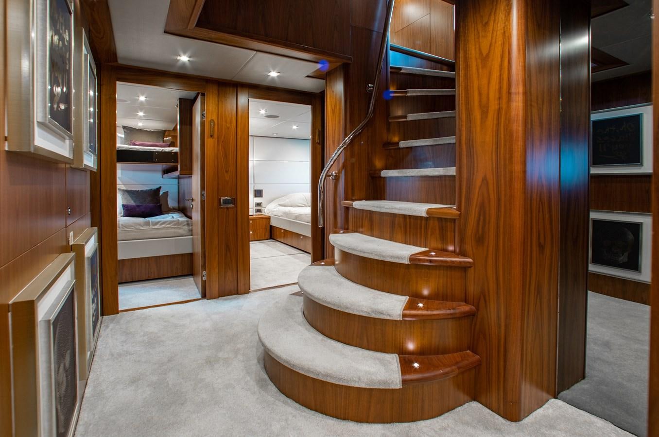 a staircase in a room aboard MARIN Yacht for Sale