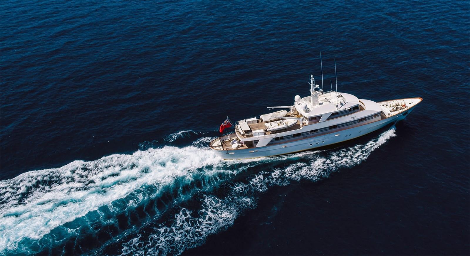 a boat in the water aboard EMERA Yacht for Sale