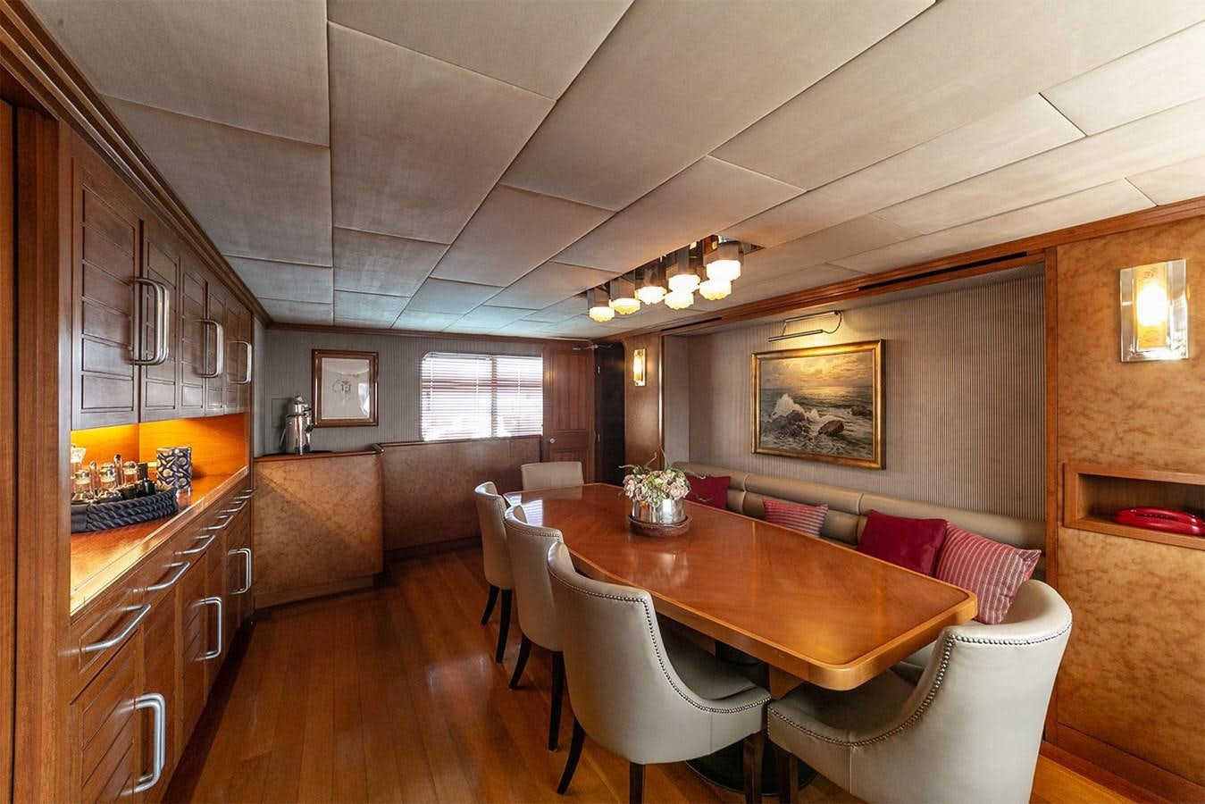 a kitchen and living room aboard EMERA Yacht for Sale