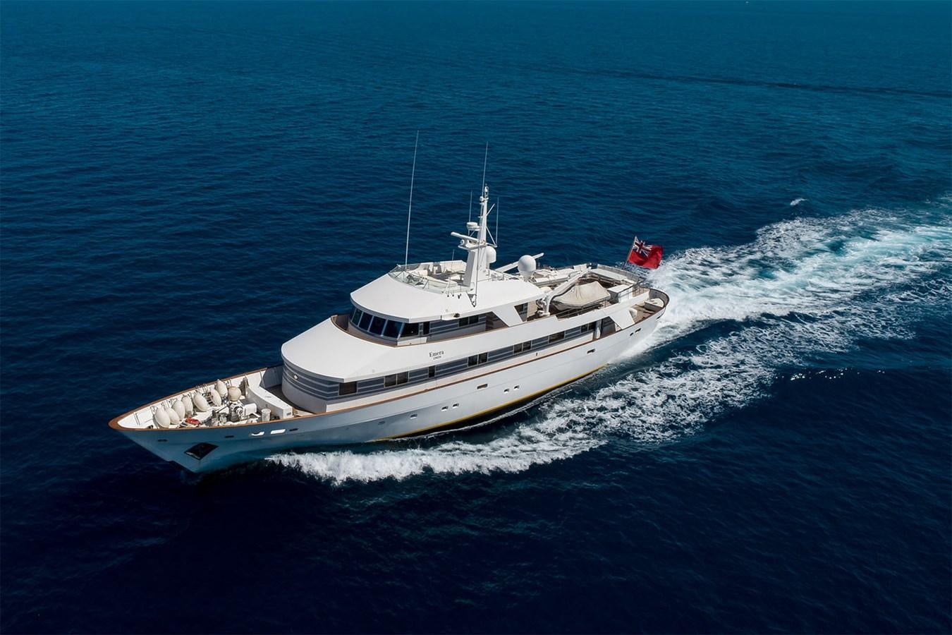 a boat on the water aboard EMERA Yacht for Sale