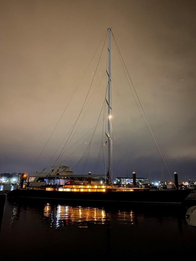 a large sailboat on the water aboard LAUREN L Yacht for Sale