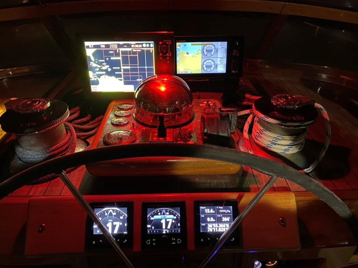 a red and black machine aboard LAUREN L Yacht for Sale