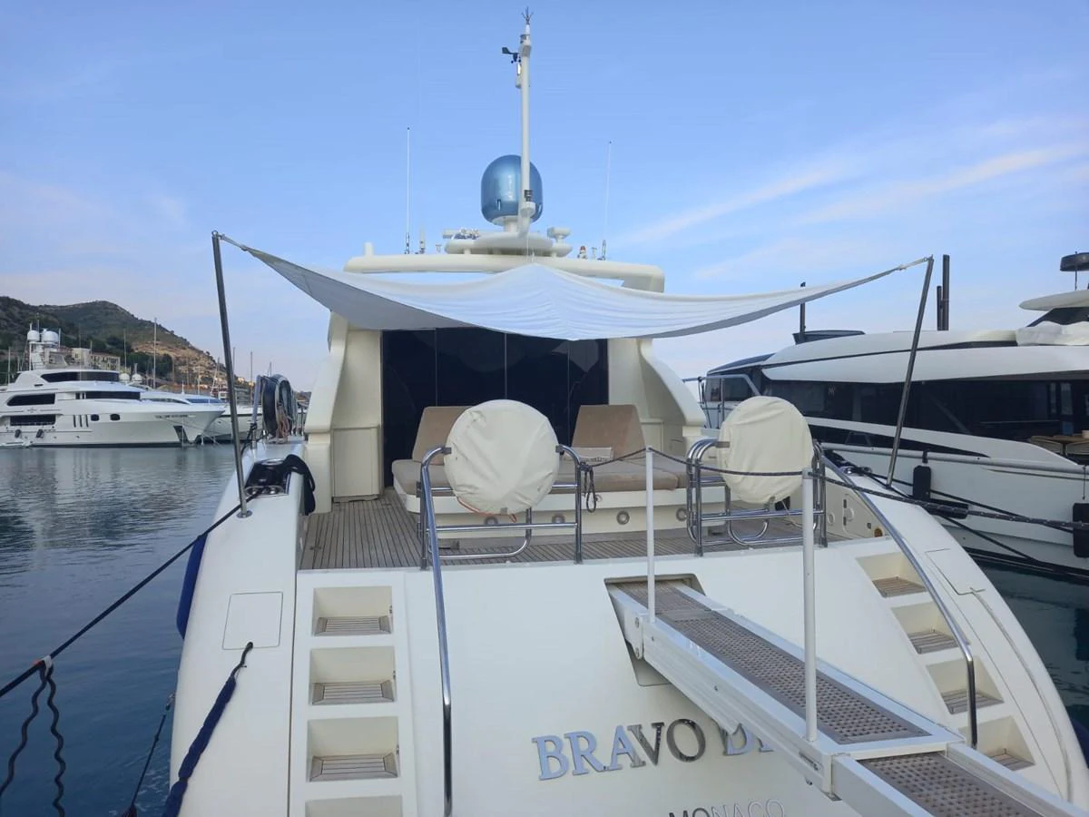 a boat on the water aboard BRAVO DELTA Yacht for Sale