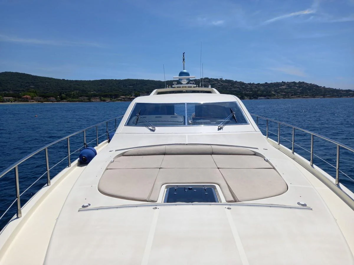 a boat on the water aboard BRAVO DELTA Yacht for Sale