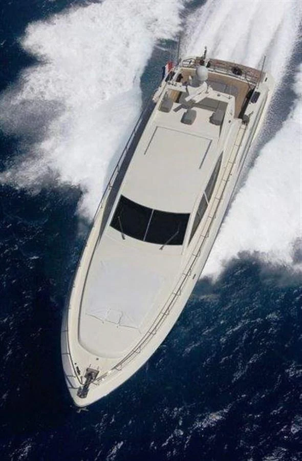 a high angle view of a ship aboard BRAVO DELTA Yacht for Sale