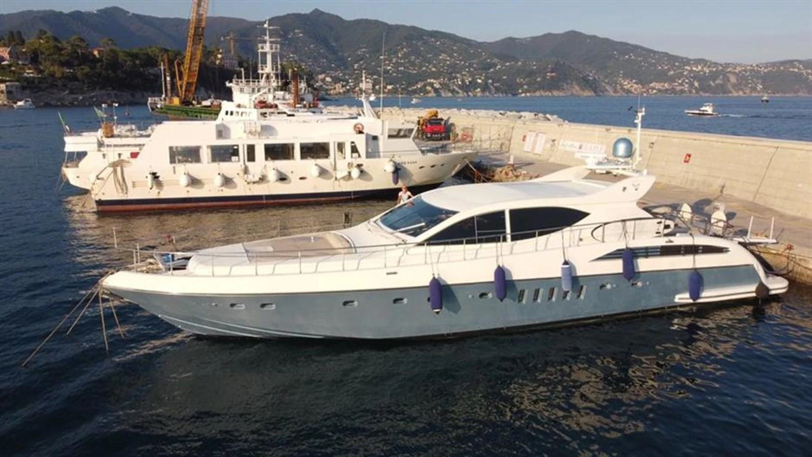 a boat in the water aboard BRAVO DELTA Yacht for Sale