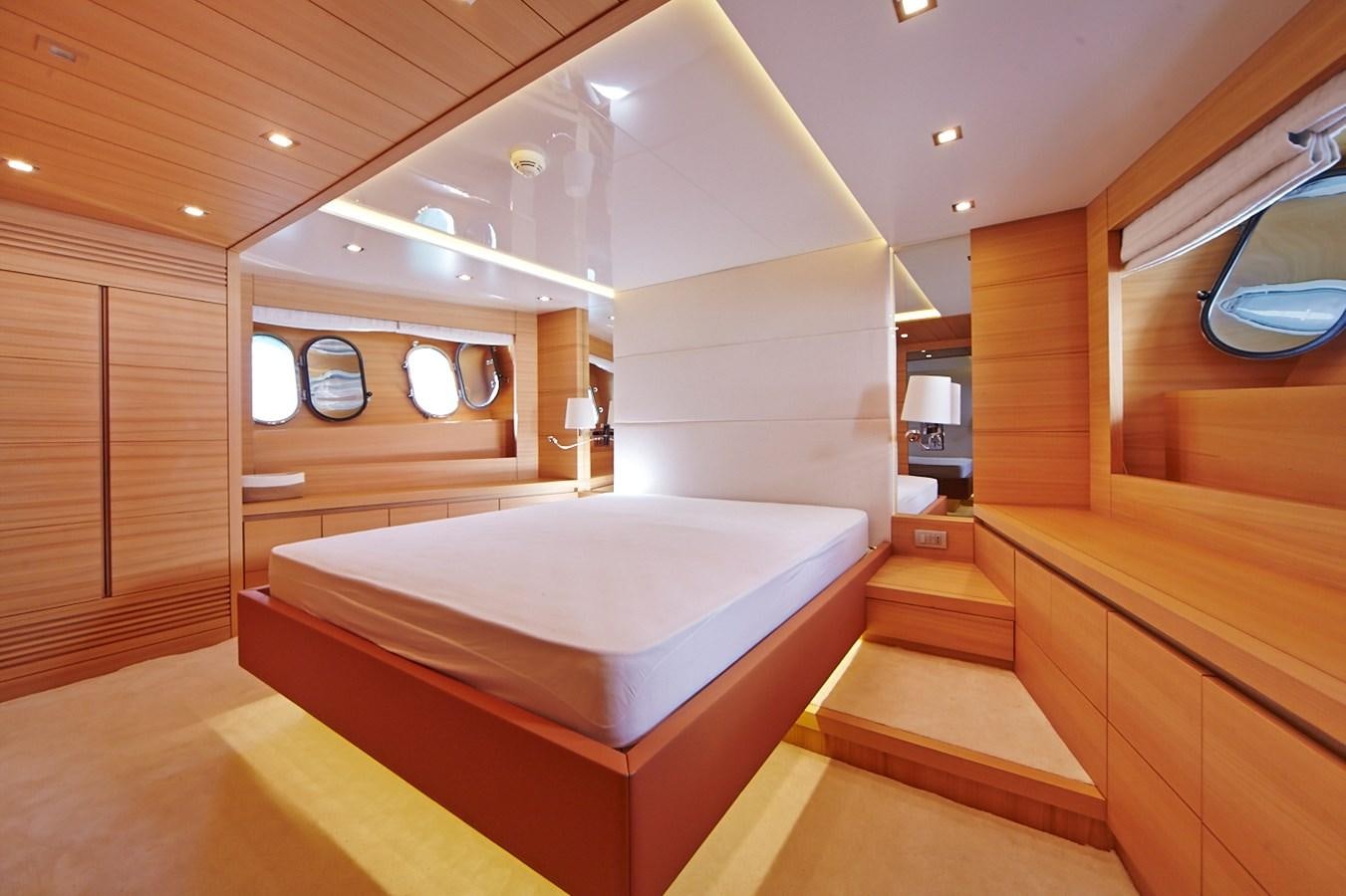 a large bathroom with a jacuzzi tub aboard GULU Yacht for Sale