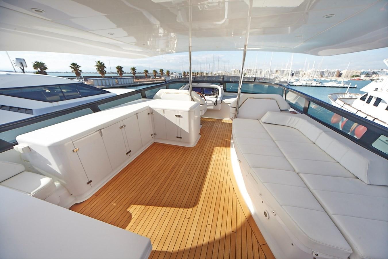 a deck with a deck of boats aboard GULU Yacht for Sale