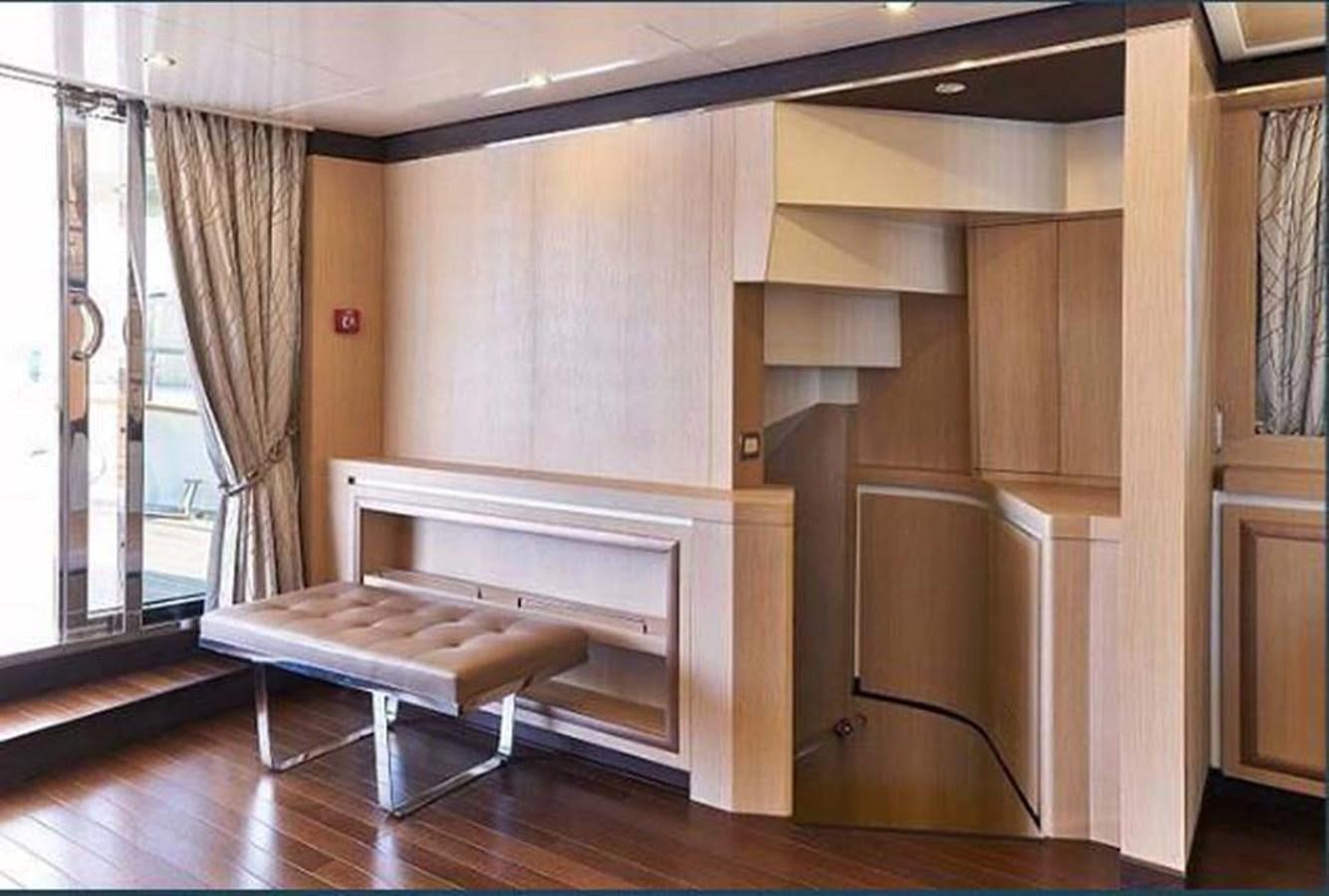 a bed in a room aboard BLUE BERRY Yacht for Sale