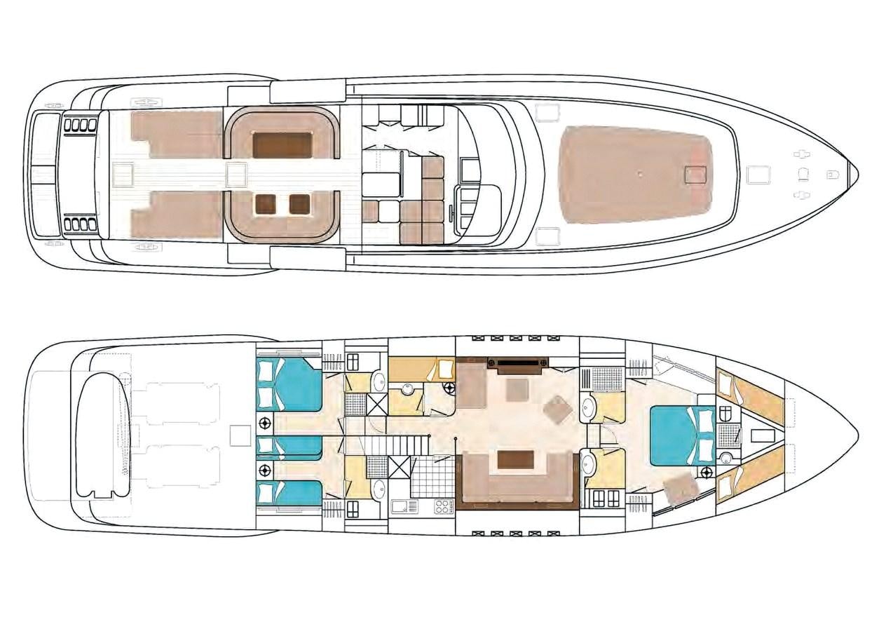 diagram aboard MAMBA Yacht for Sale