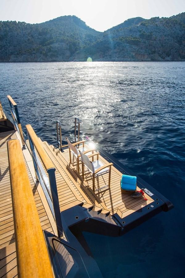 a boat on the water aboard AQUIJO Yacht for Sale