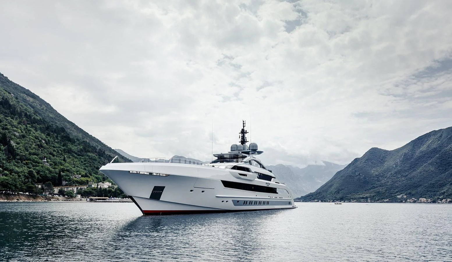 a boat on the water aboard GAJA Yacht for Sale