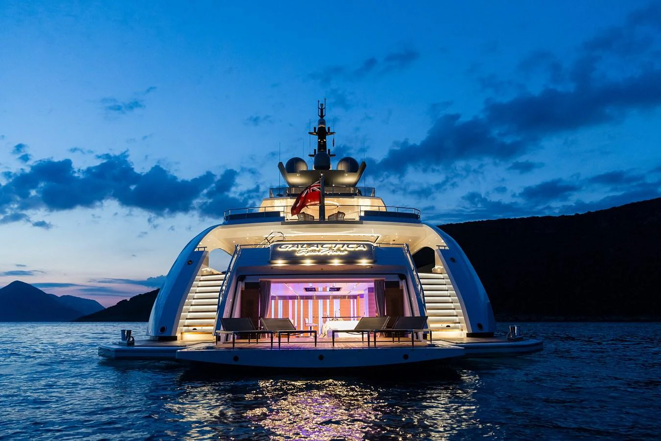 a boat in the water aboard GAJA Yacht for Sale