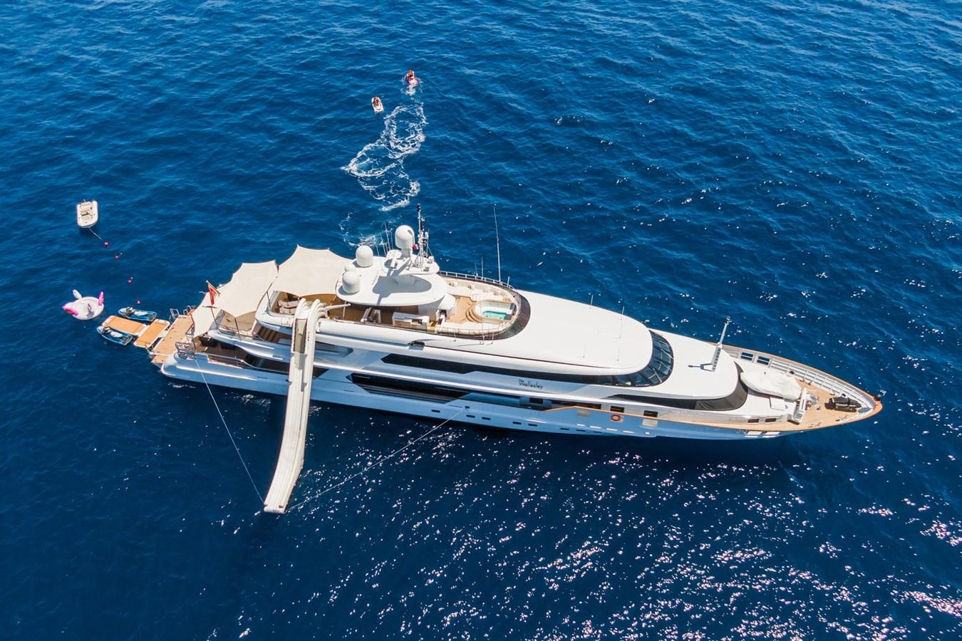 a boat with a person on it aboard THE WELLESLEY Yacht for Sale