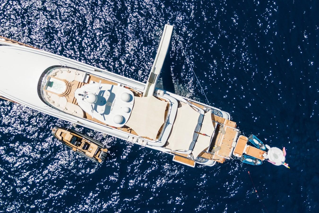 a space shuttle in space aboard THE WELLESLEY Yacht for Sale