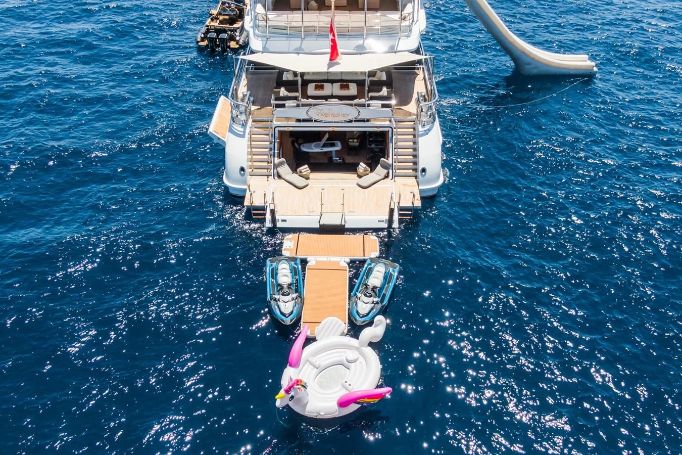 a boat in the water aboard THE WELLESLEY Yacht for Sale