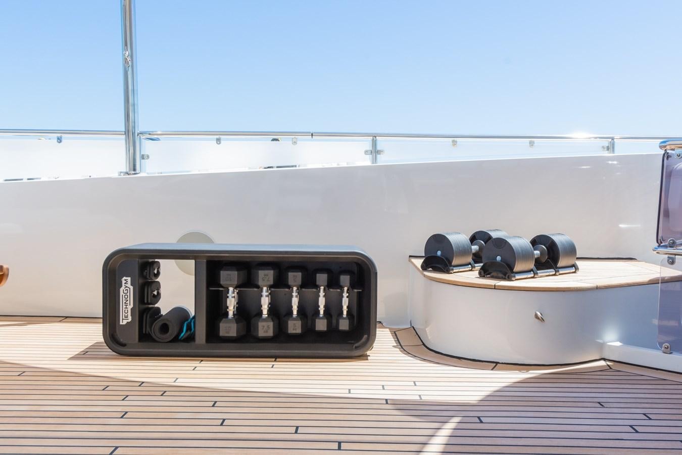 a black electronic device on a table aboard THE WELLESLEY Yacht for Sale