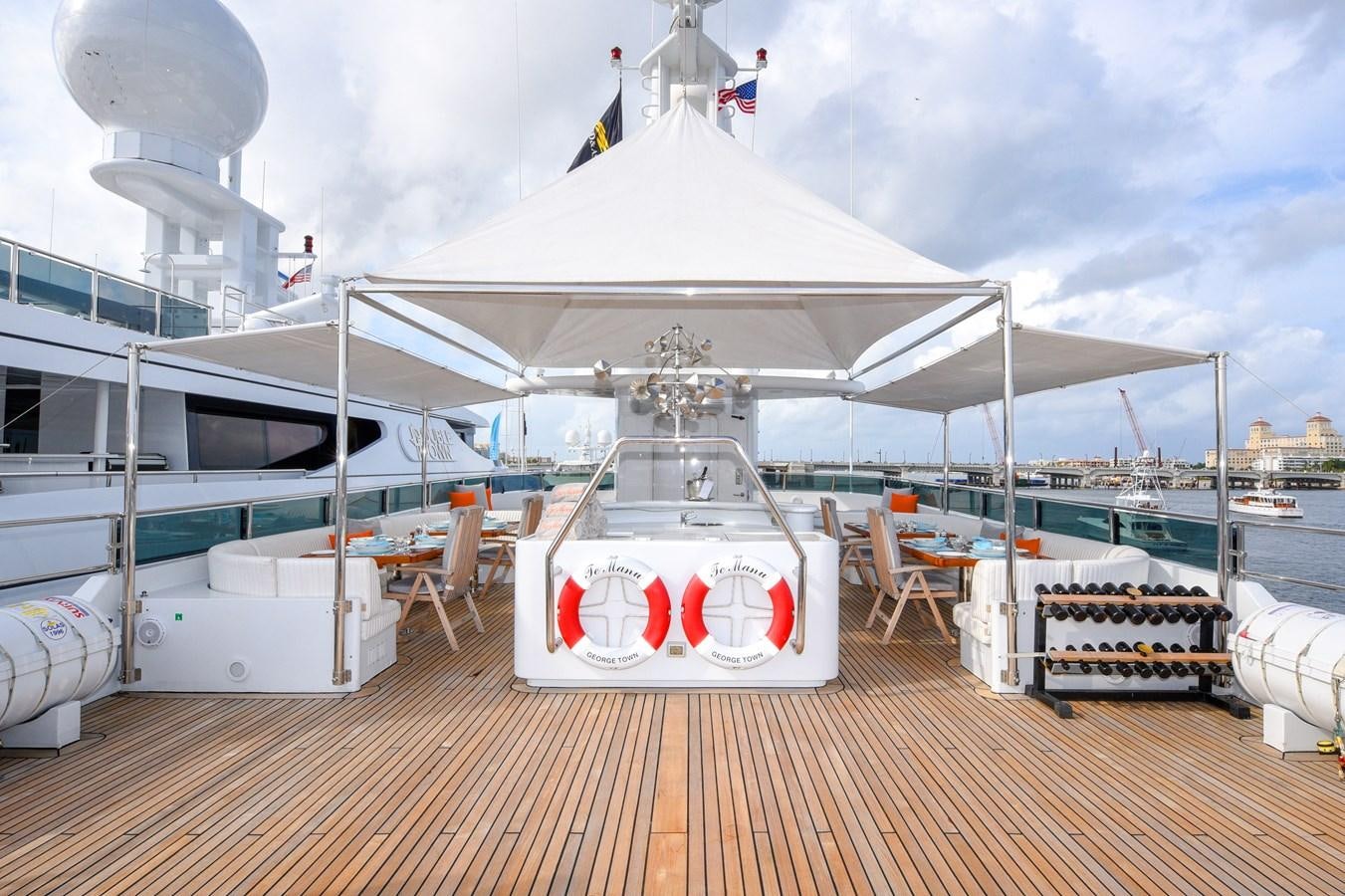 a boat on a dock aboard TE MANU Yacht for Charter