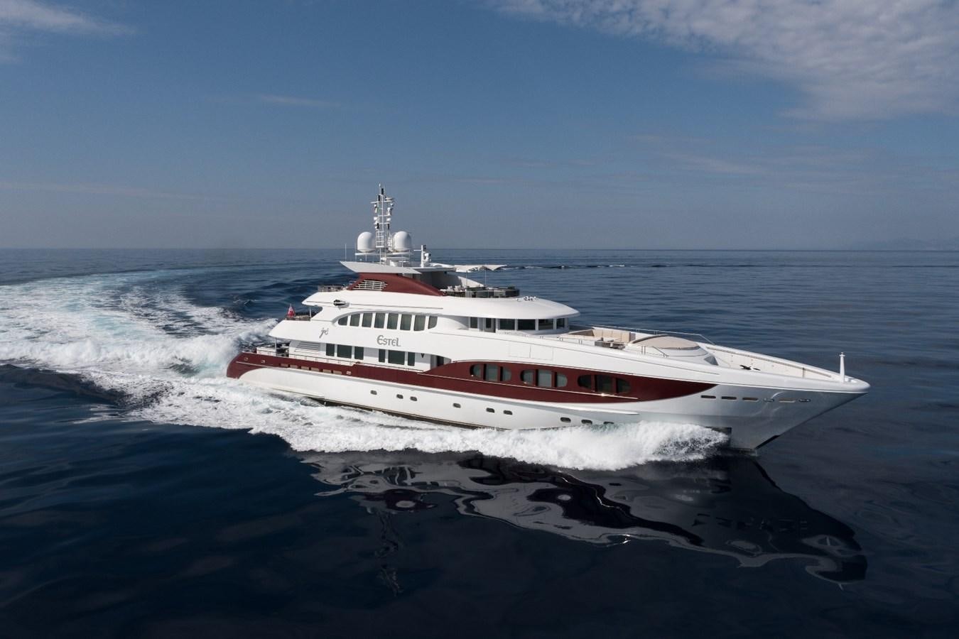 a white boat on the water aboard IDEFIX II Yacht for Charter