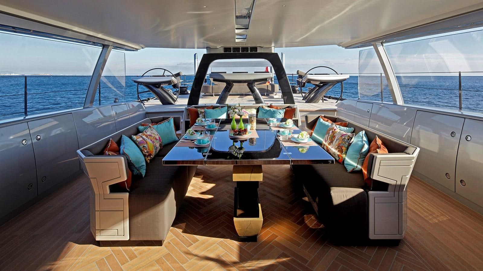 inside of a boat aboard SAGITTA Yacht for Sale