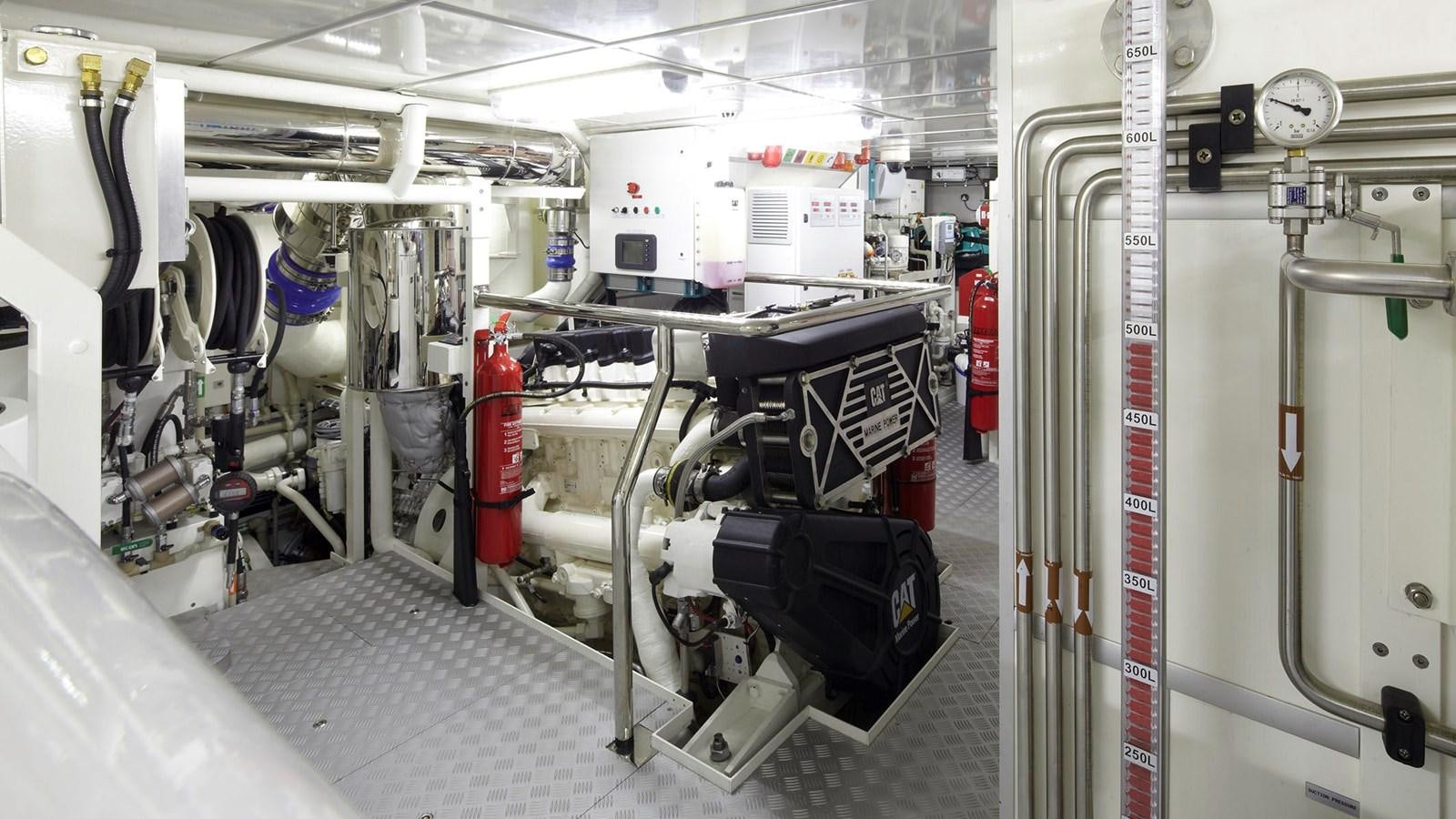 a machine inside a room aboard SAGITTA Yacht for Sale