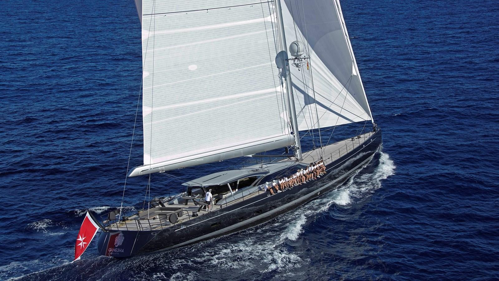 a white boat in the water aboard SAGITTA Yacht for Sale