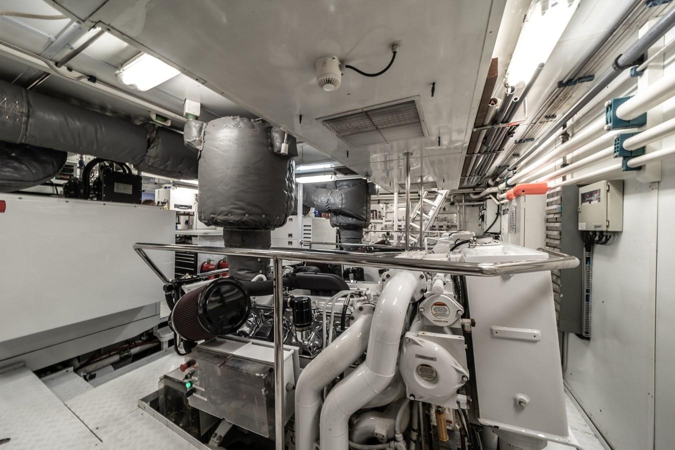 a large machine in a factory aboard MOATIZE Yacht for Sale