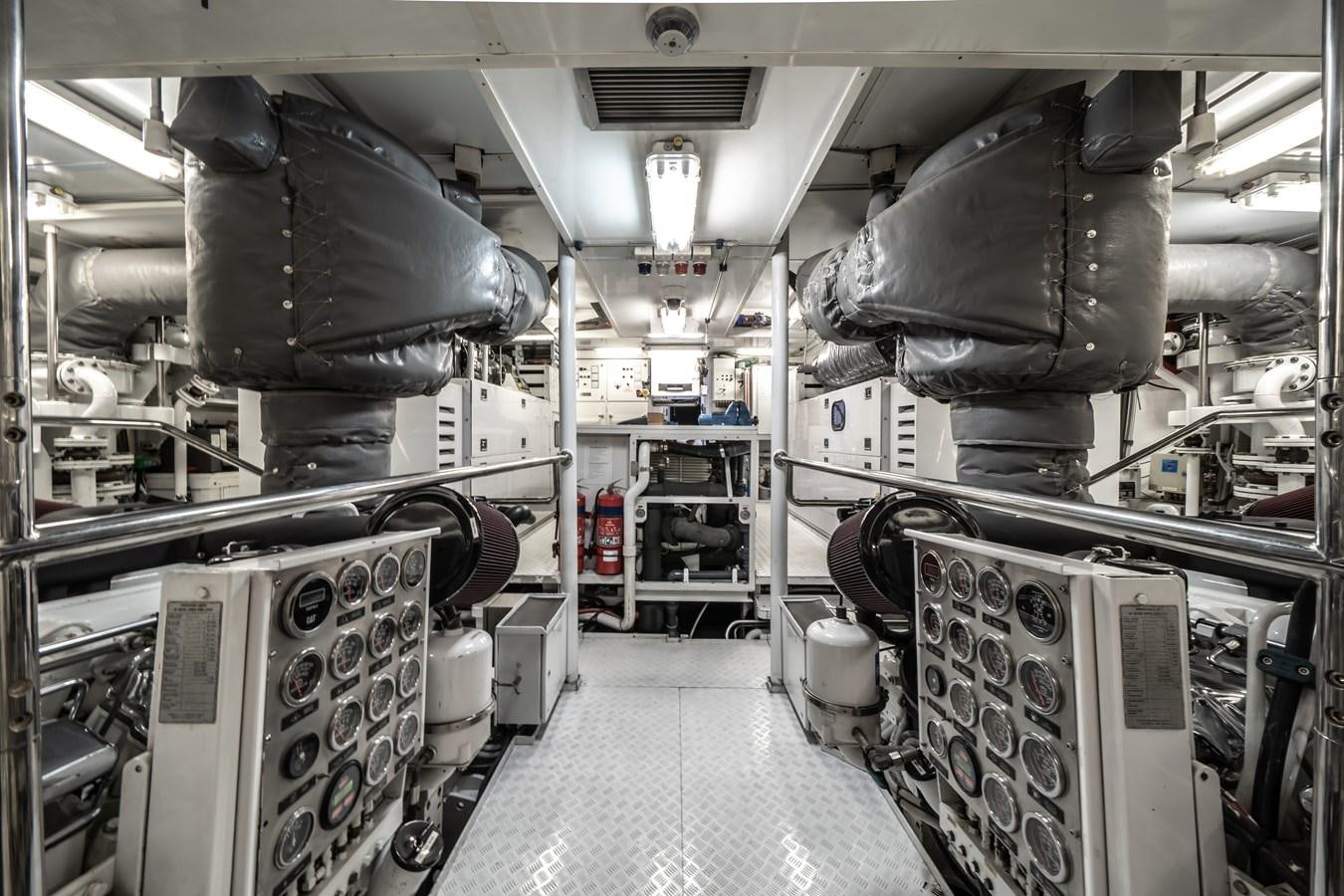 a room with machinery aboard MOATIZE Yacht for Sale