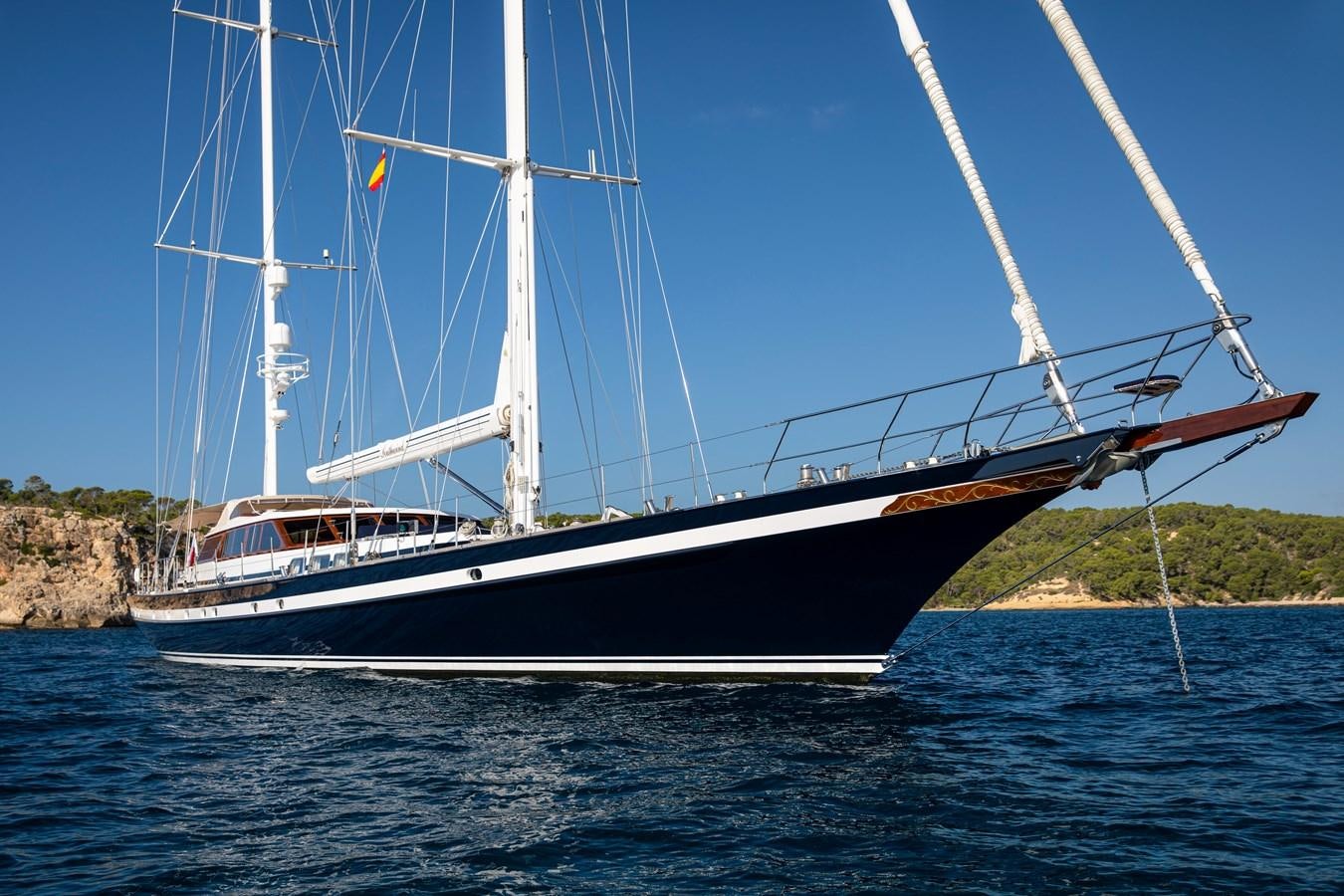 a boat on the water aboard SOUTHWIND OF Yacht for Sale