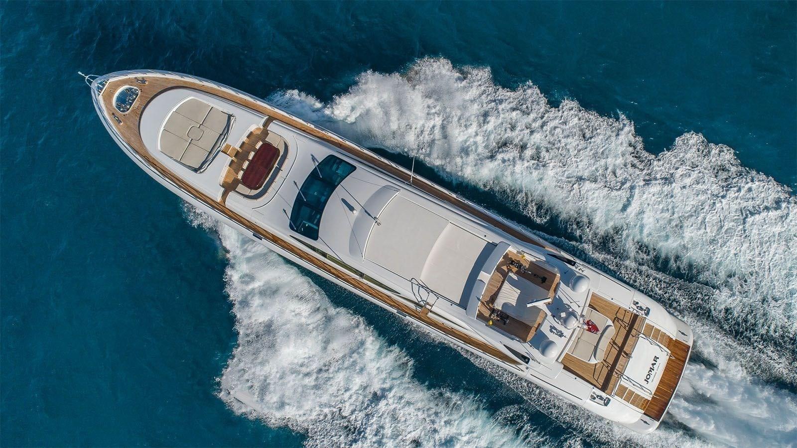 a high angle view of a house aboard JOMAR Yacht for Sale