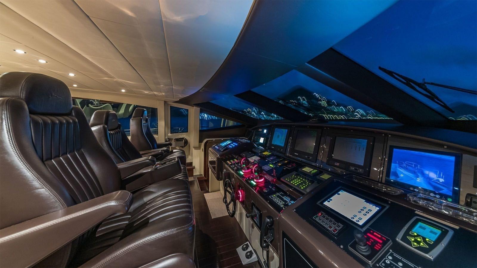 inside of a plane aboard JOMAR Yacht for Sale
