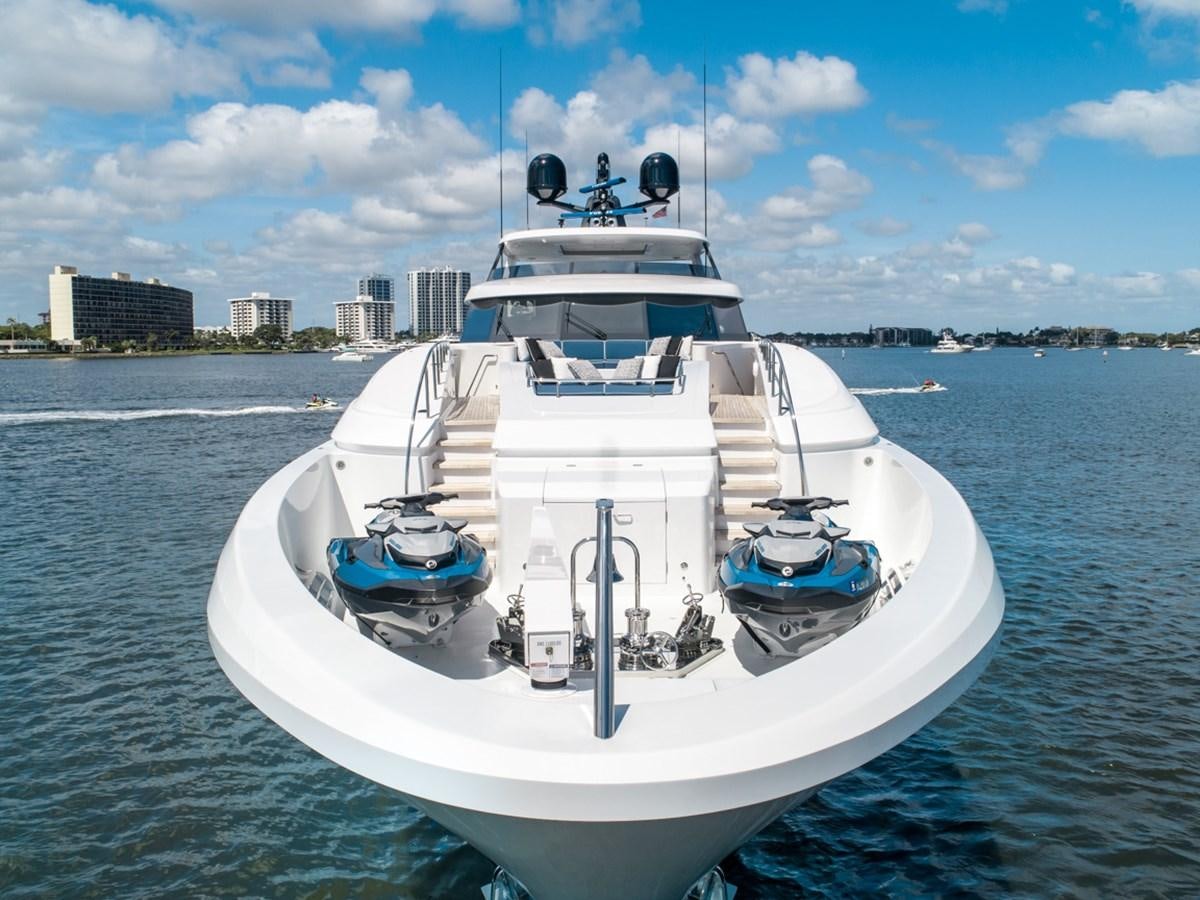 a boat on the water aboard LION'S DEN Yacht for Sale