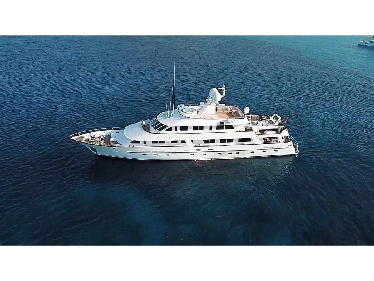 a white boat in the water aboard CALLISTA Yacht for Sale