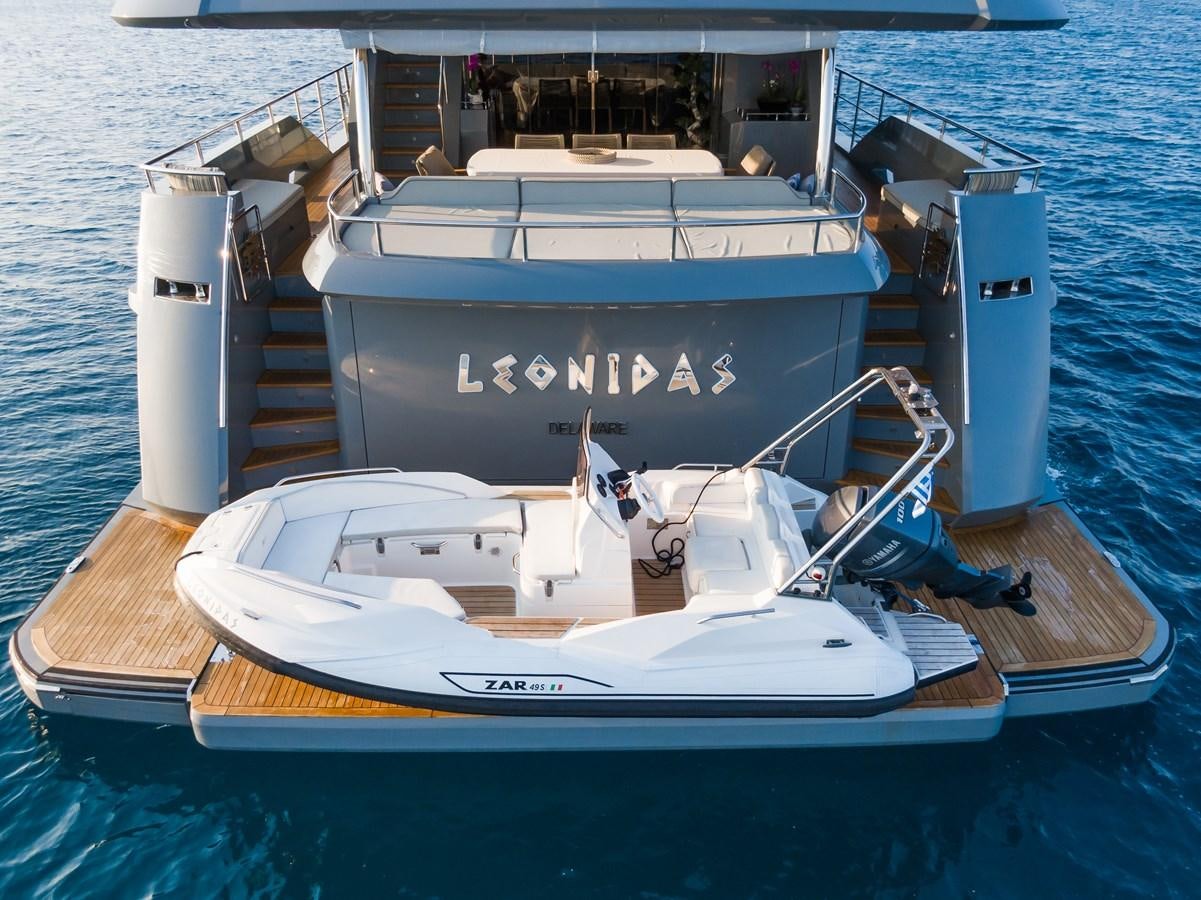 a boat on the water aboard LEONIDAS Yacht for Sale