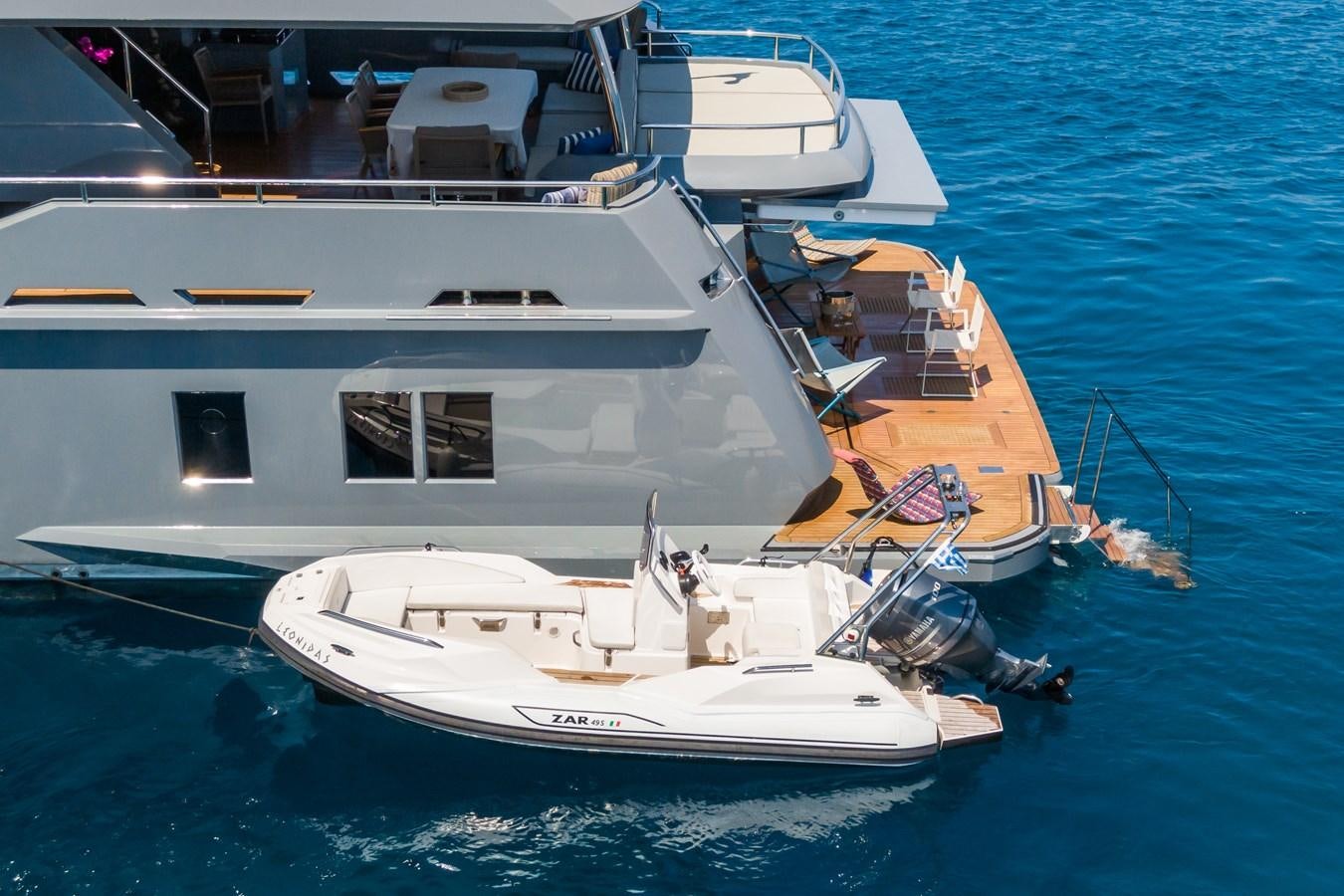 a boat on the water aboard LEONIDAS Yacht for Sale